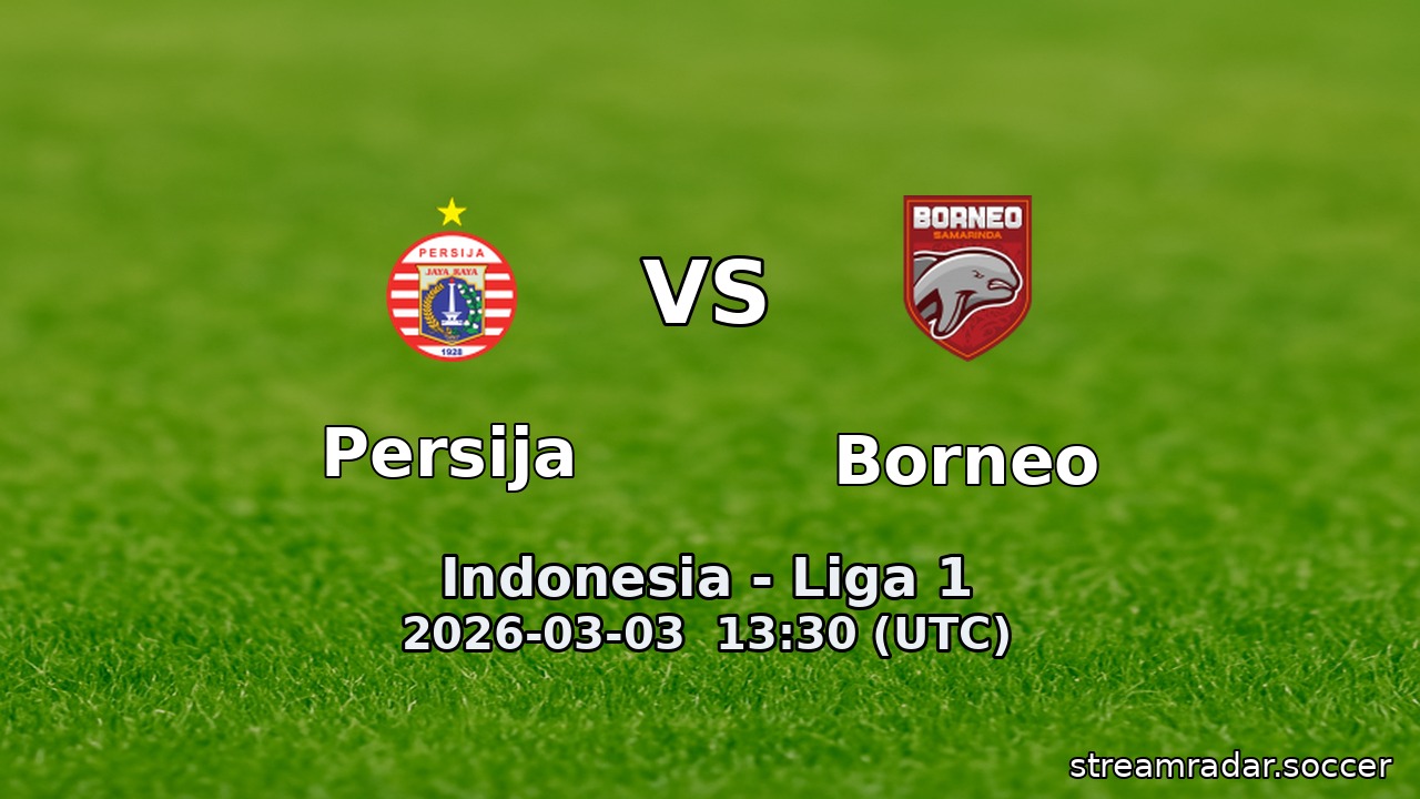 Persija vs Borneo