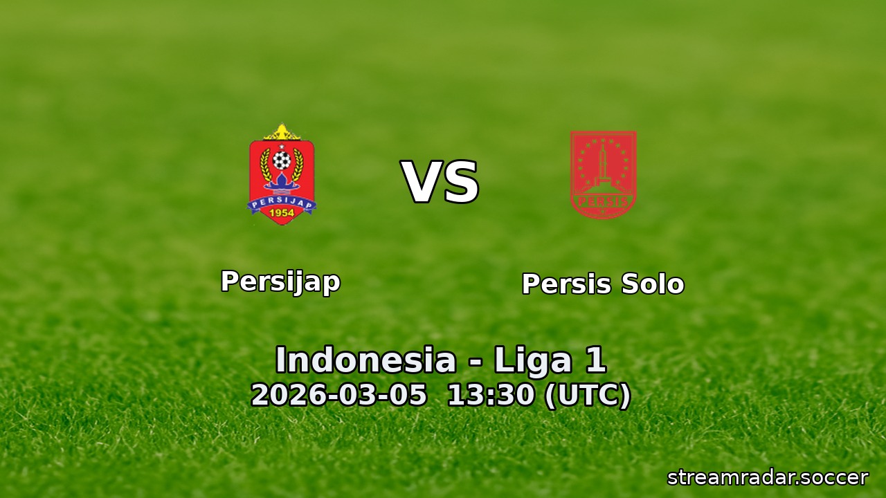 Persijap vs Persis Solo