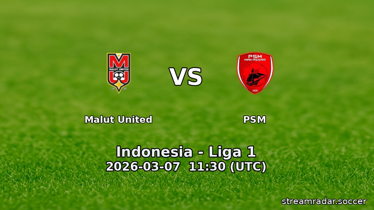 Malut United vs PSM