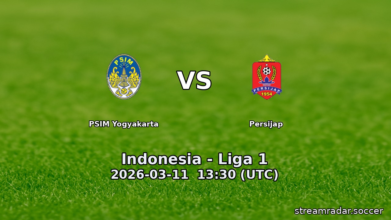 PSIM Yogyakarta vs Persijap