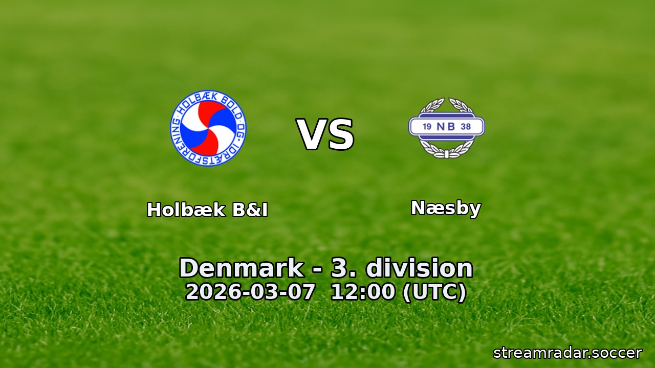 Holbæk B&I vs Næsby