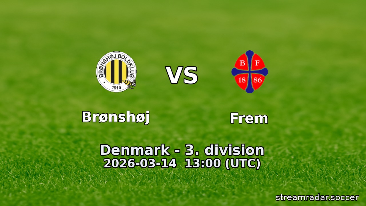 Brønshøj vs Frem