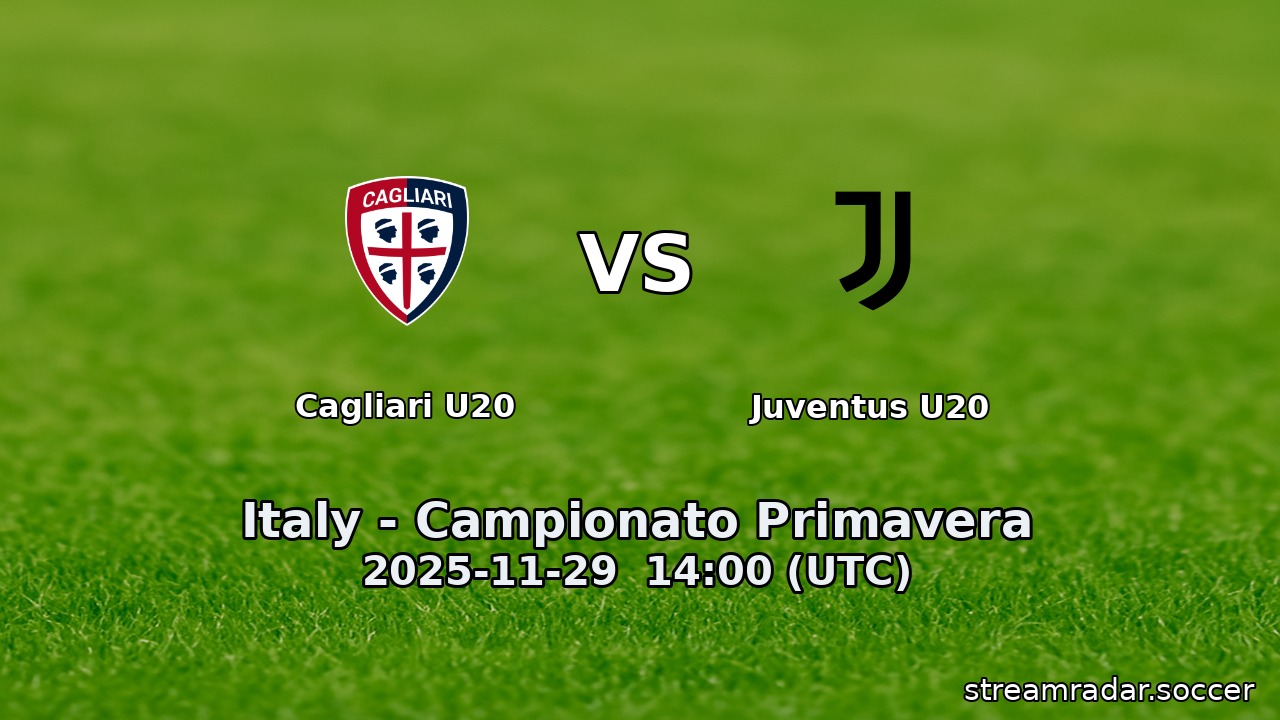 Cagliari U20 vs Juventus U20