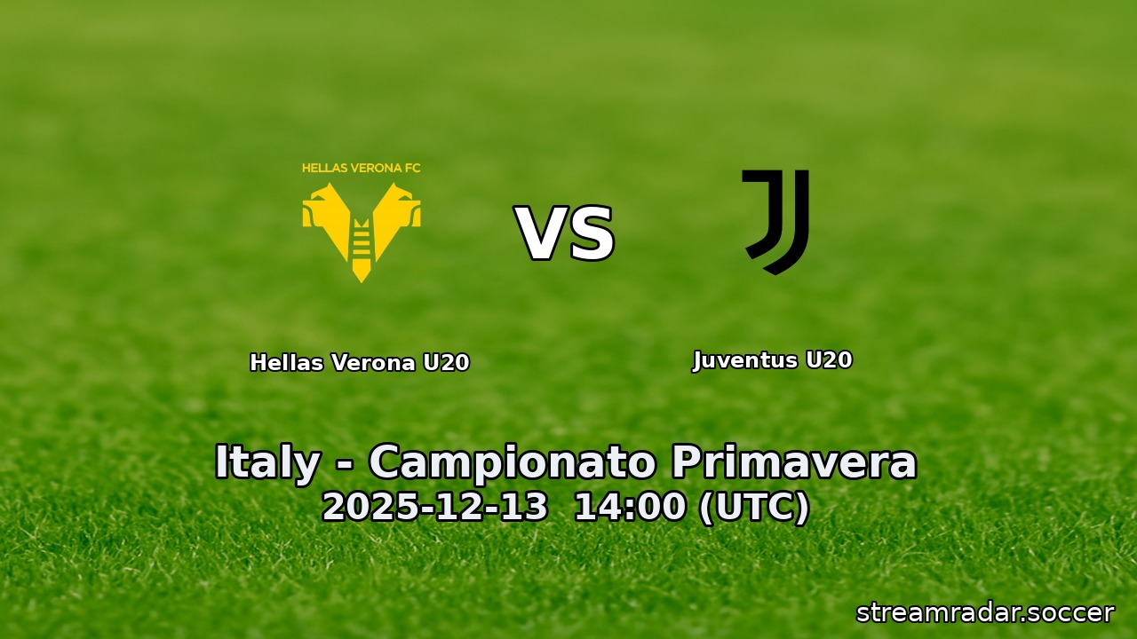 Hellas Verona U20 vs Juventus U20