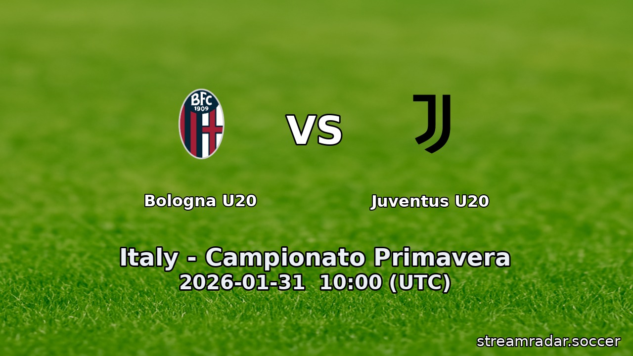 Bologna U20 vs Juventus U20