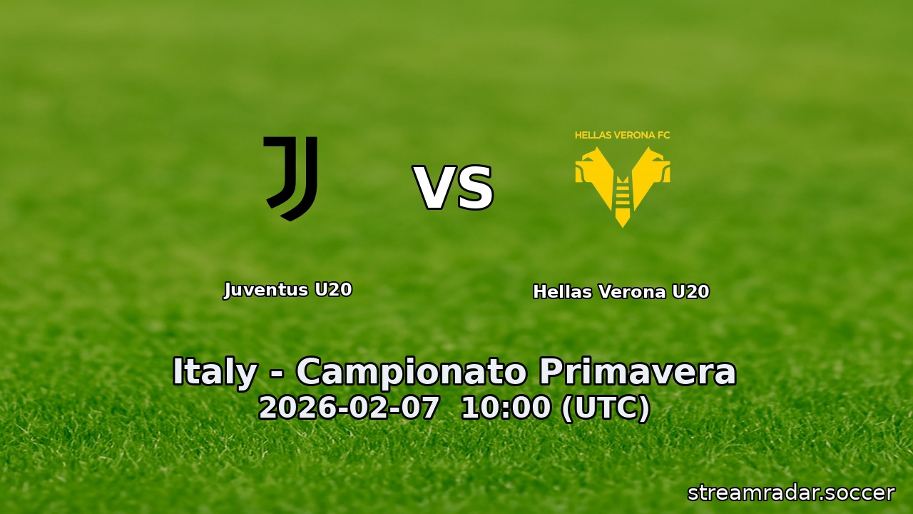 Juventus U20 vs Hellas Verona U20
