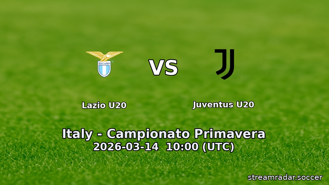 Lazio U20 vs Juventus U20