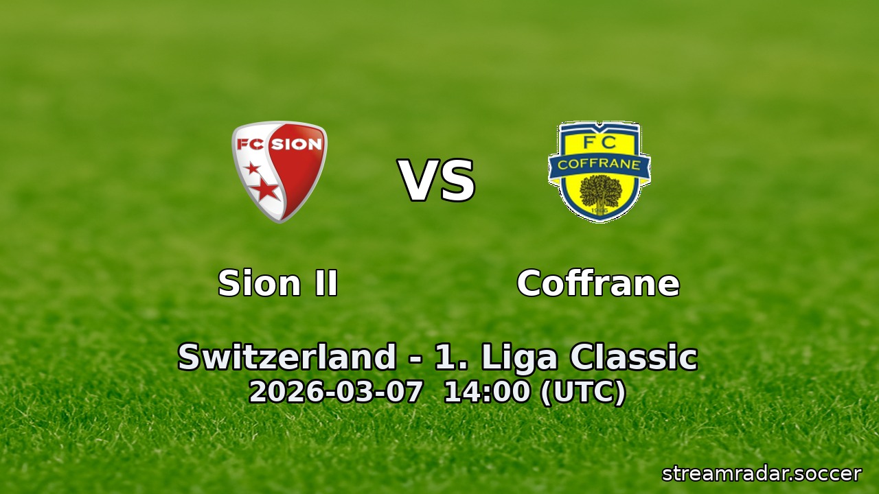 Sion II vs Coffrane
