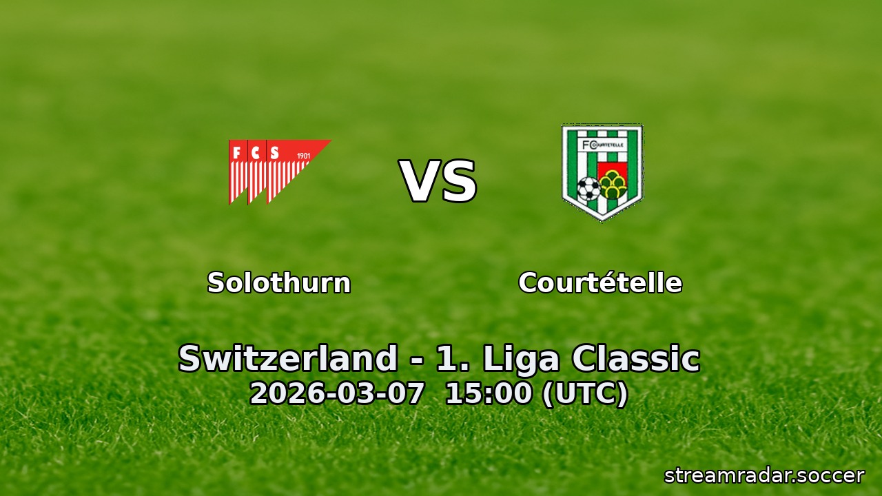 Solothurn vs Courtételle