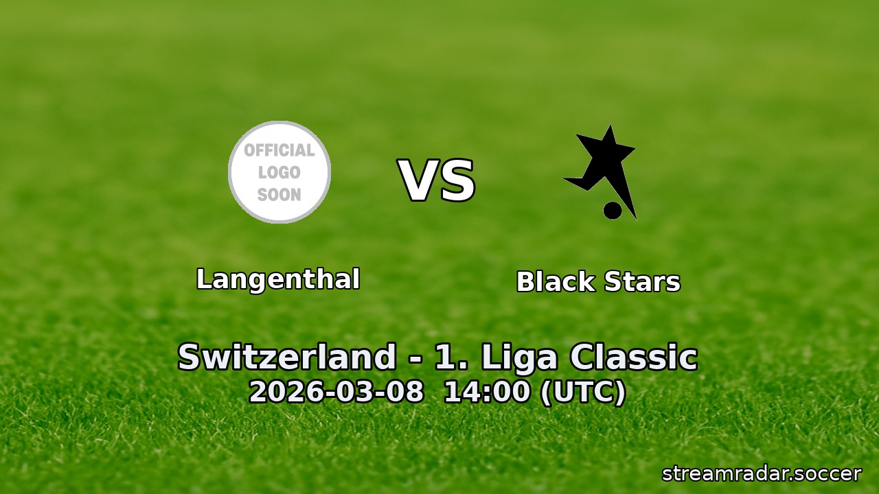 Langenthal vs Black Stars
