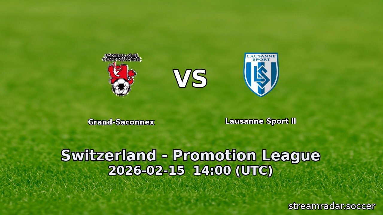 Grand-Saconnex vs Lausanne Sport II