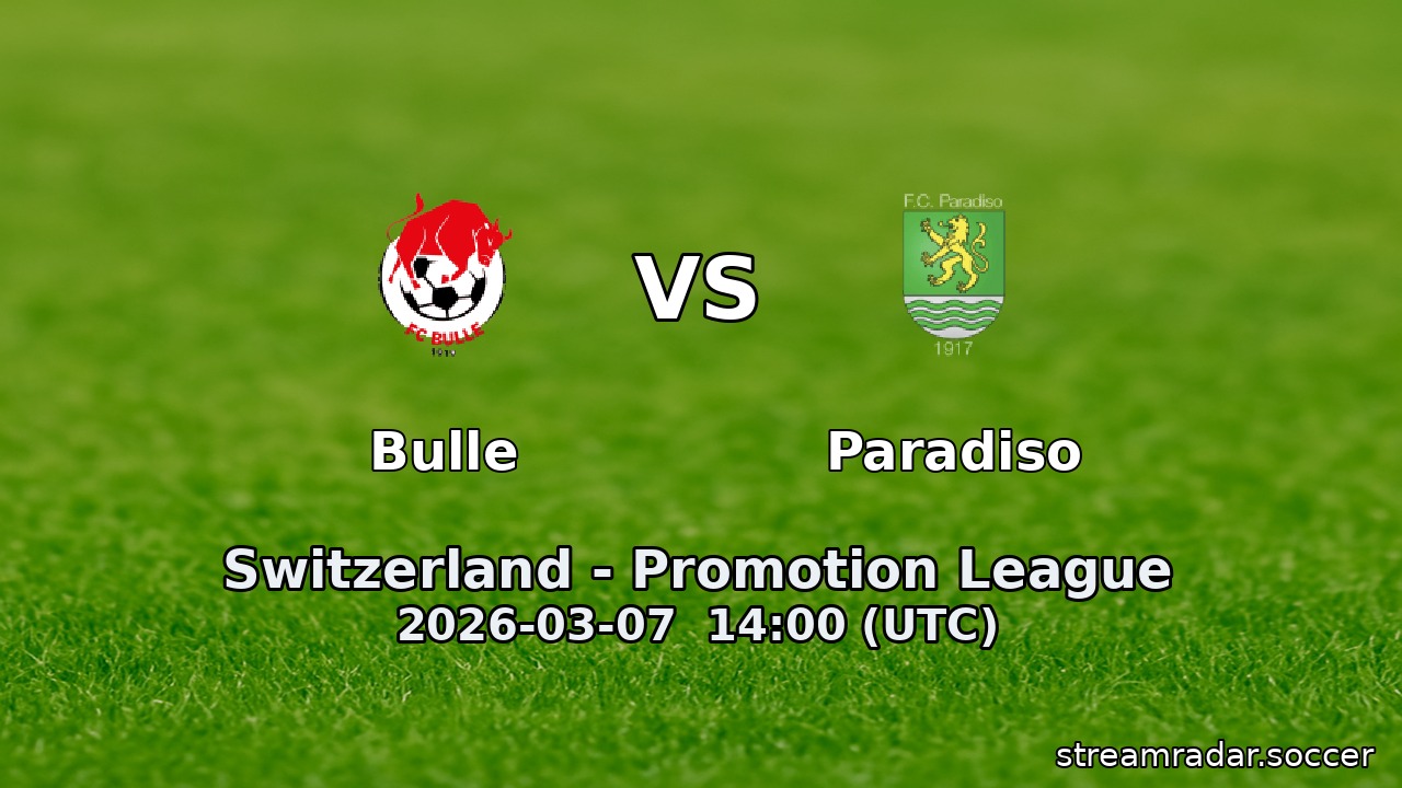 Bulle vs Paradiso