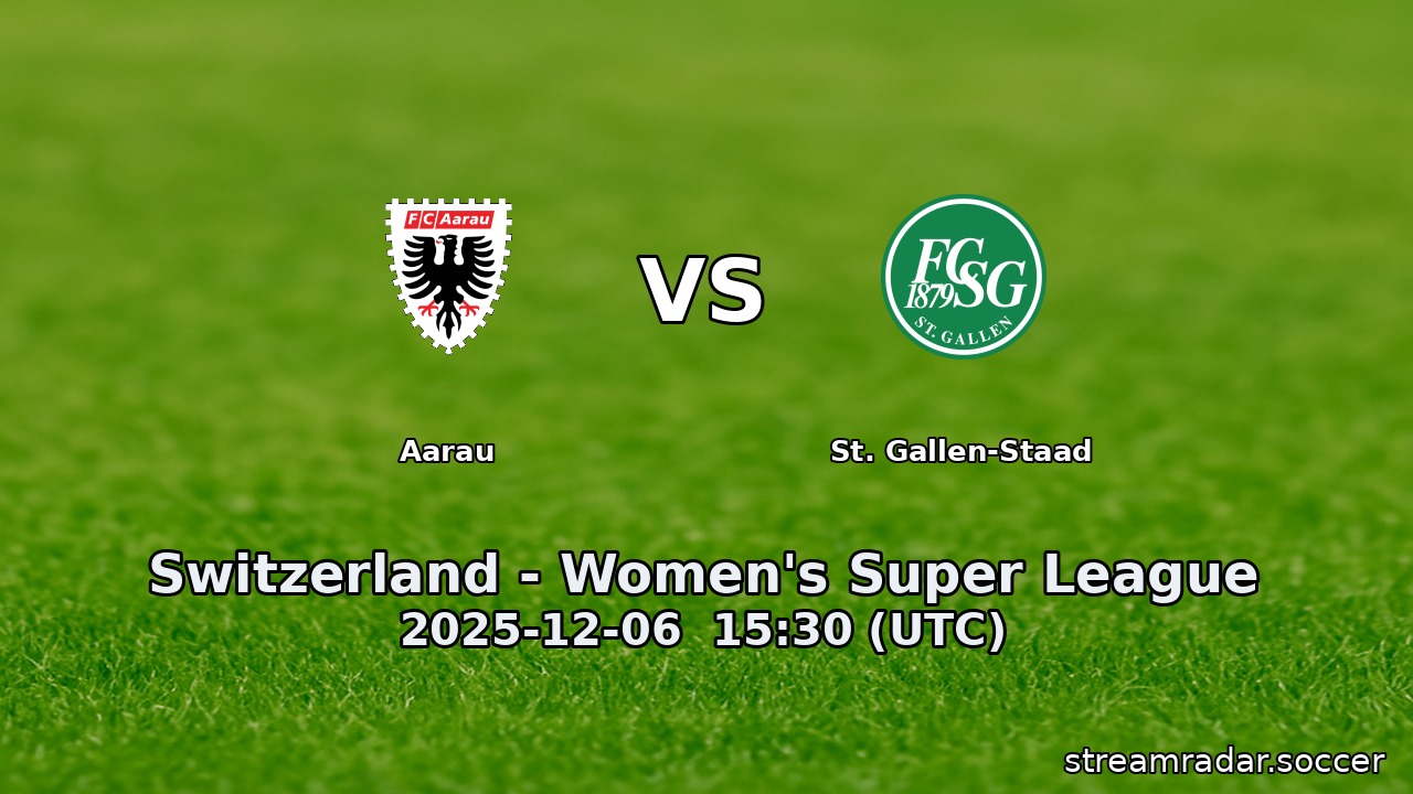 Aarau vs St. Gallen-Staad