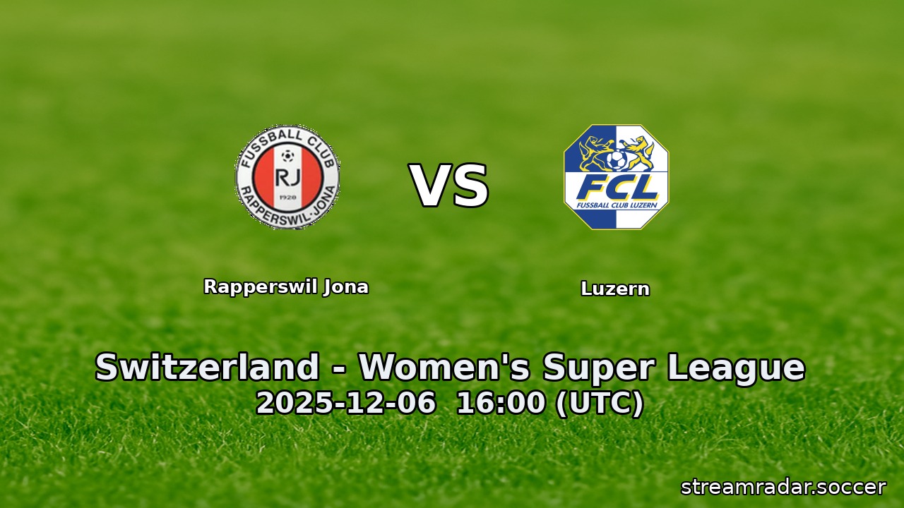 Rapperswil Jona vs Luzern