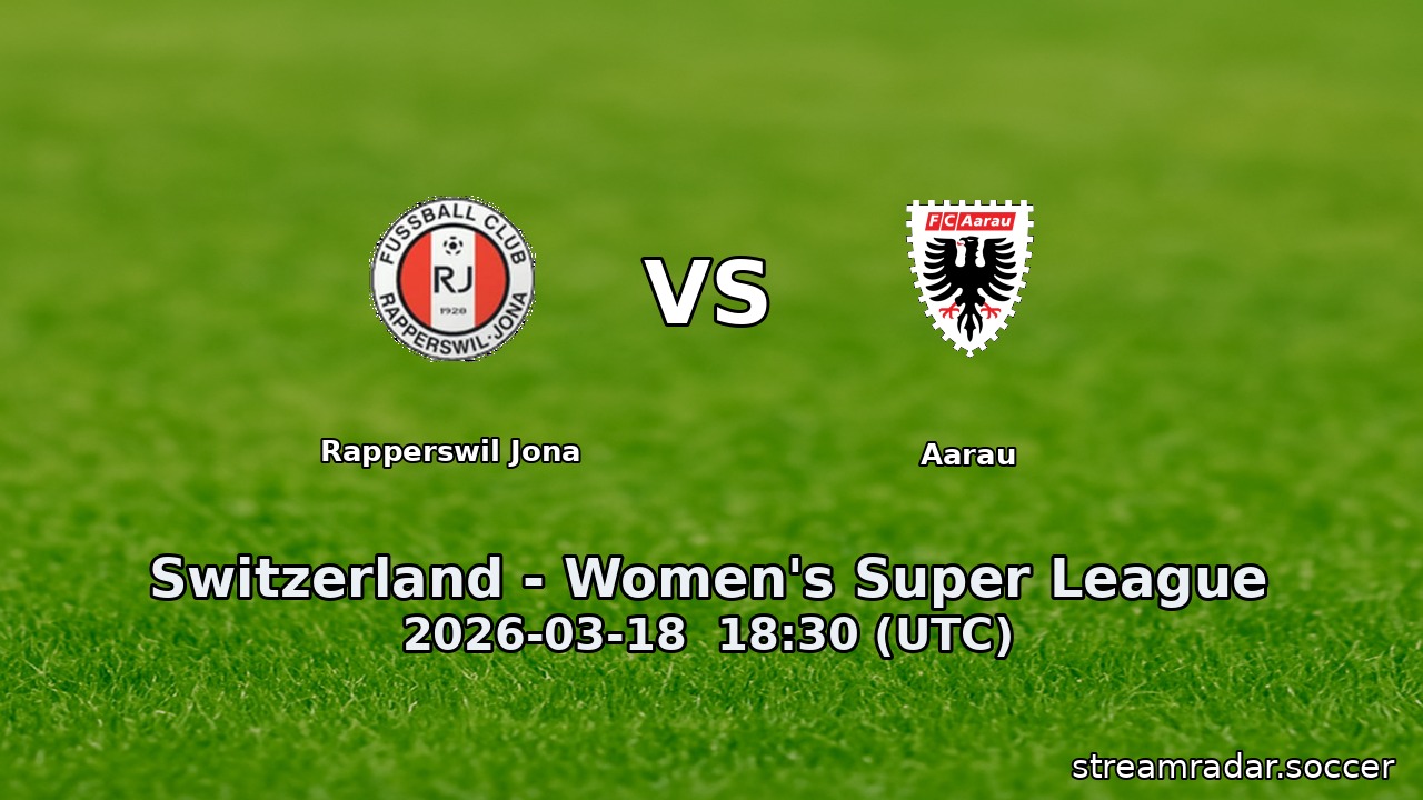 Rapperswil Jona vs Aarau