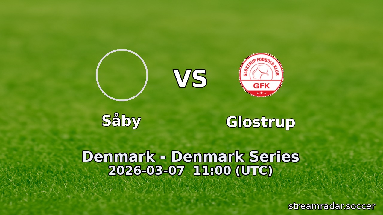 Såby vs Glostrup