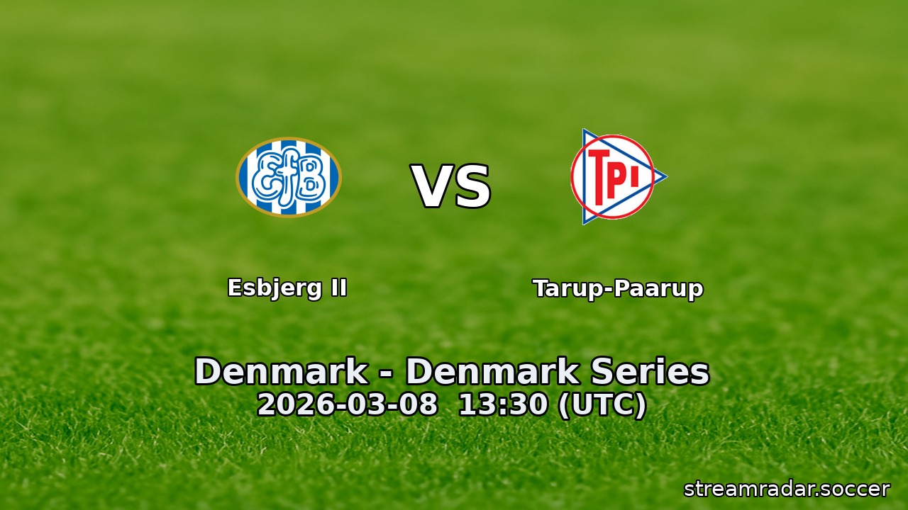 Esbjerg II vs Tarup-Paarup