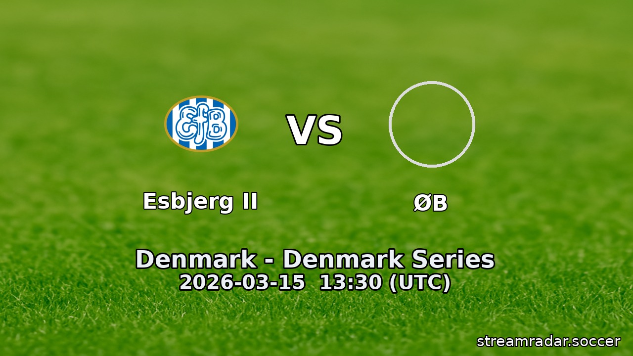 Esbjerg II vs ØB