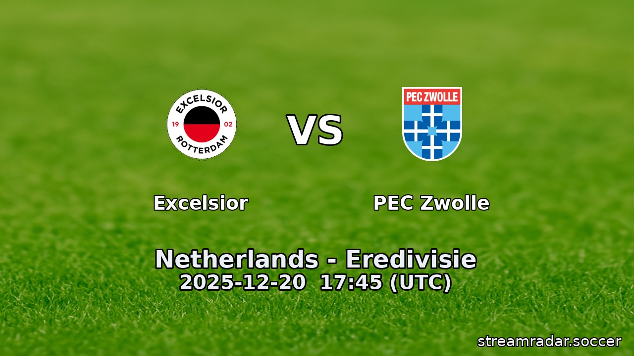 Excelsior vs PEC Zwolle