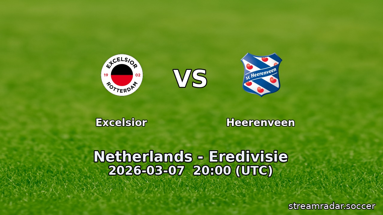 Excelsior vs Heerenveen