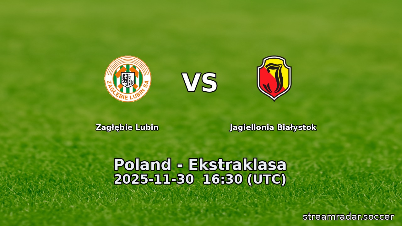 Zagłębie Lubin vs Jagiellonia Białystok