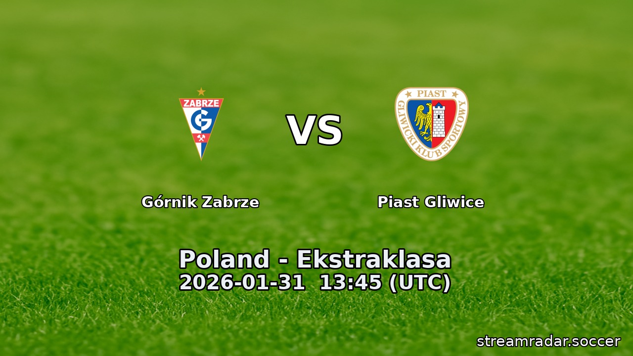 Górnik Zabrze vs Piast Gliwice