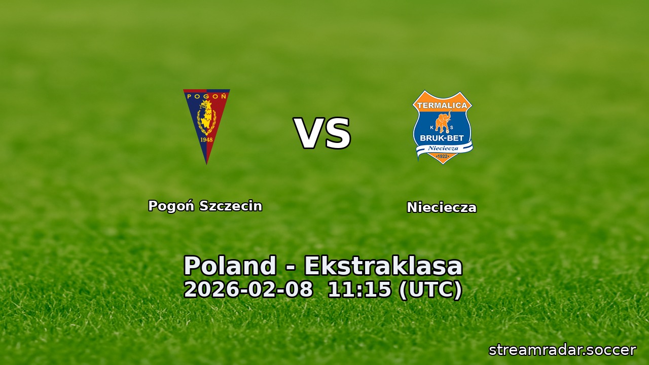 Pogoń Szczecin vs Nieciecza