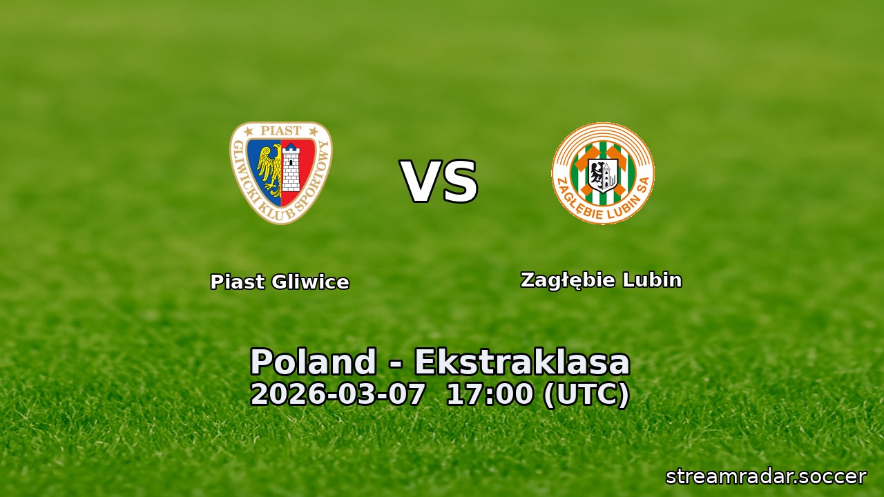 Piast Gliwice vs Zagłębie Lubin