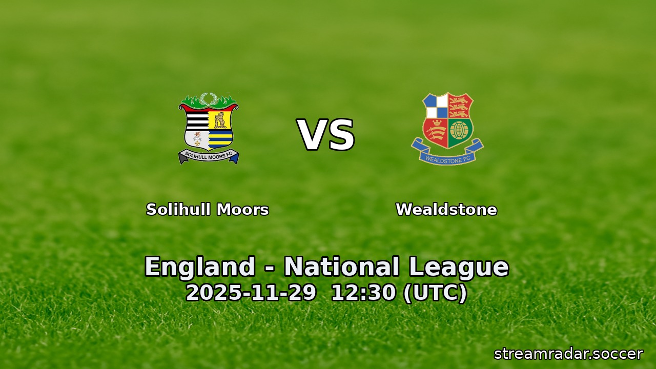 Solihull Moors vs Wealdstone
