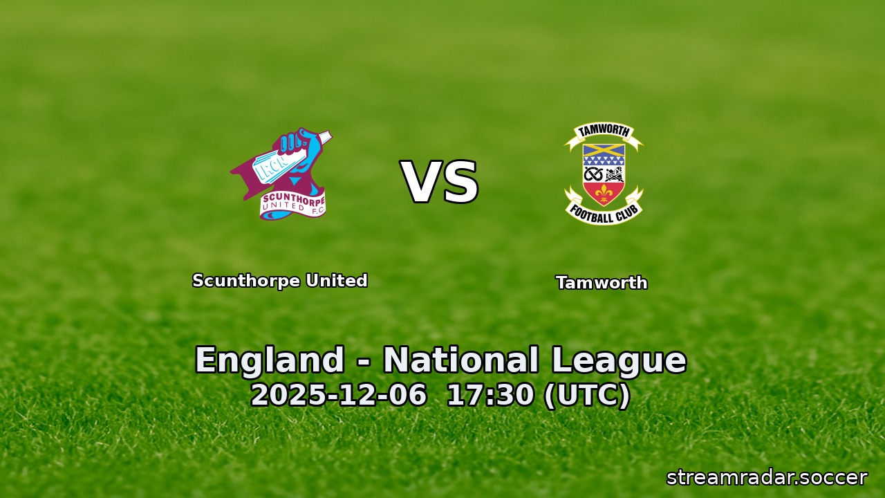 Scunthorpe United vs Tamworth