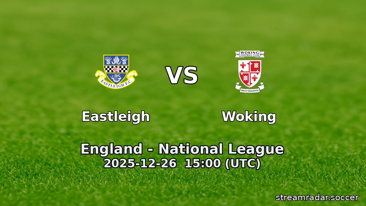 Eastleigh vs Woking