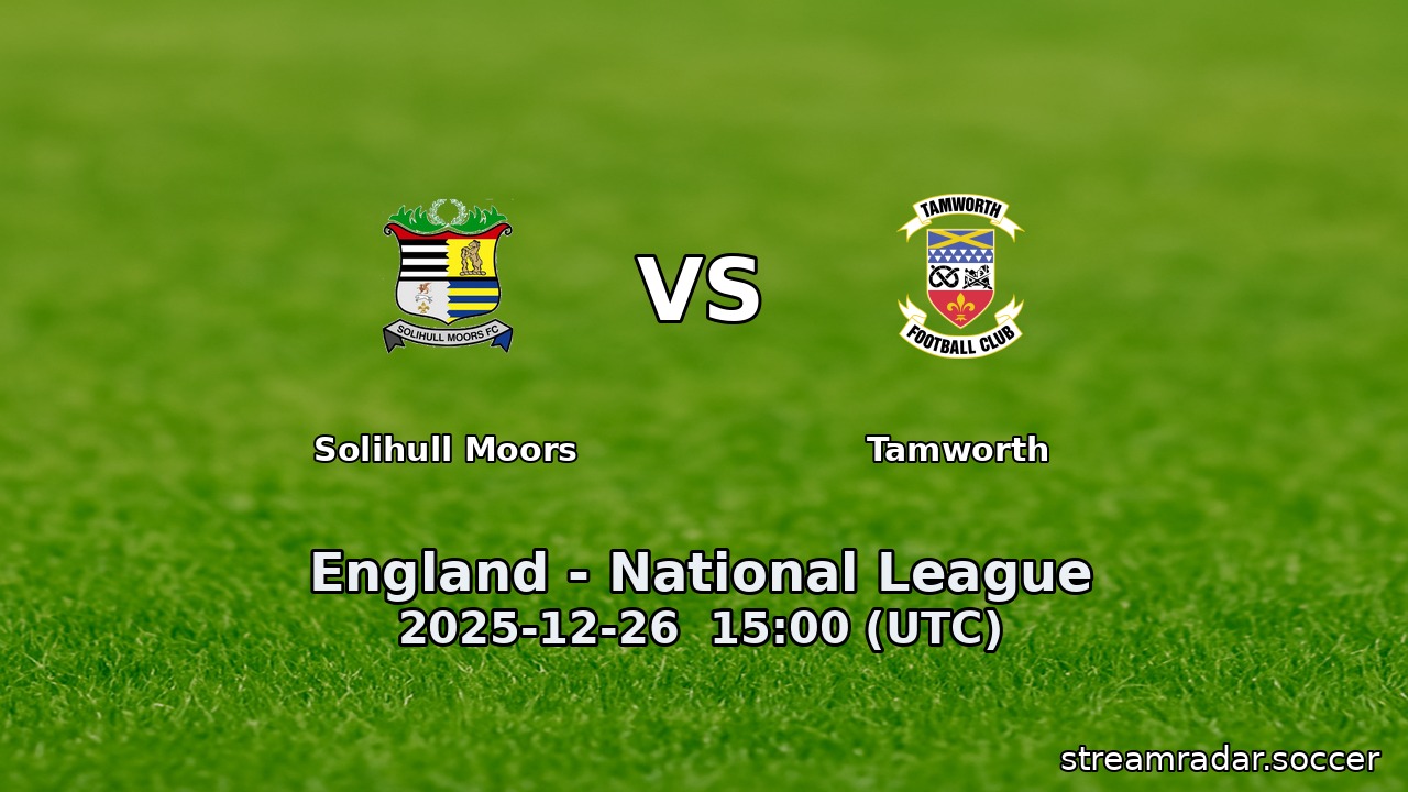 Solihull Moors vs Tamworth