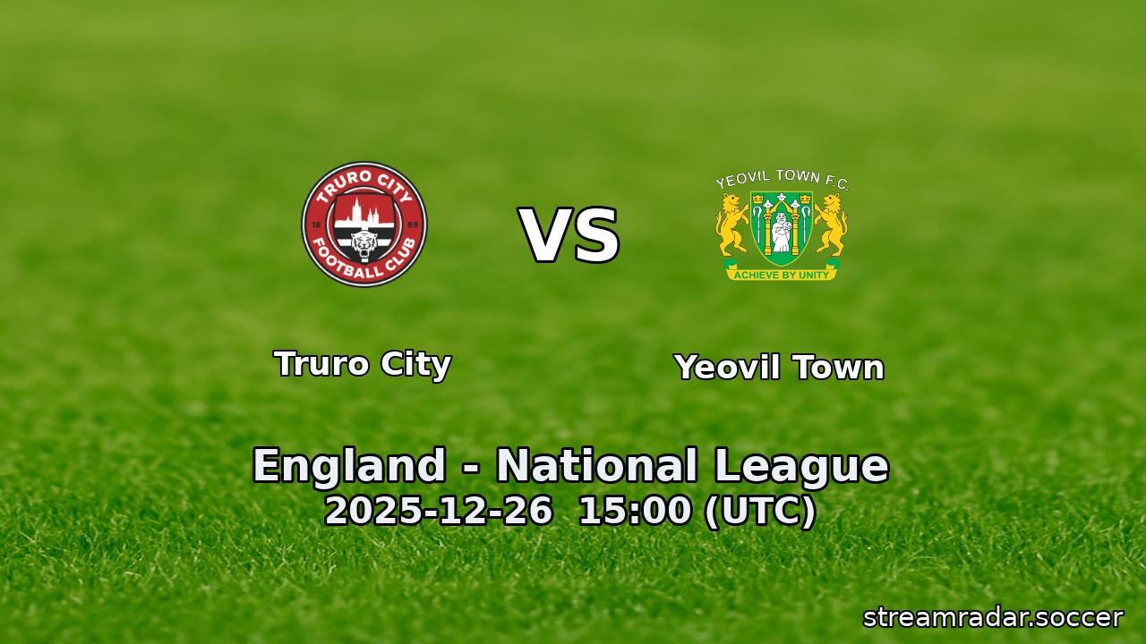 Truro City vs Yeovil Town