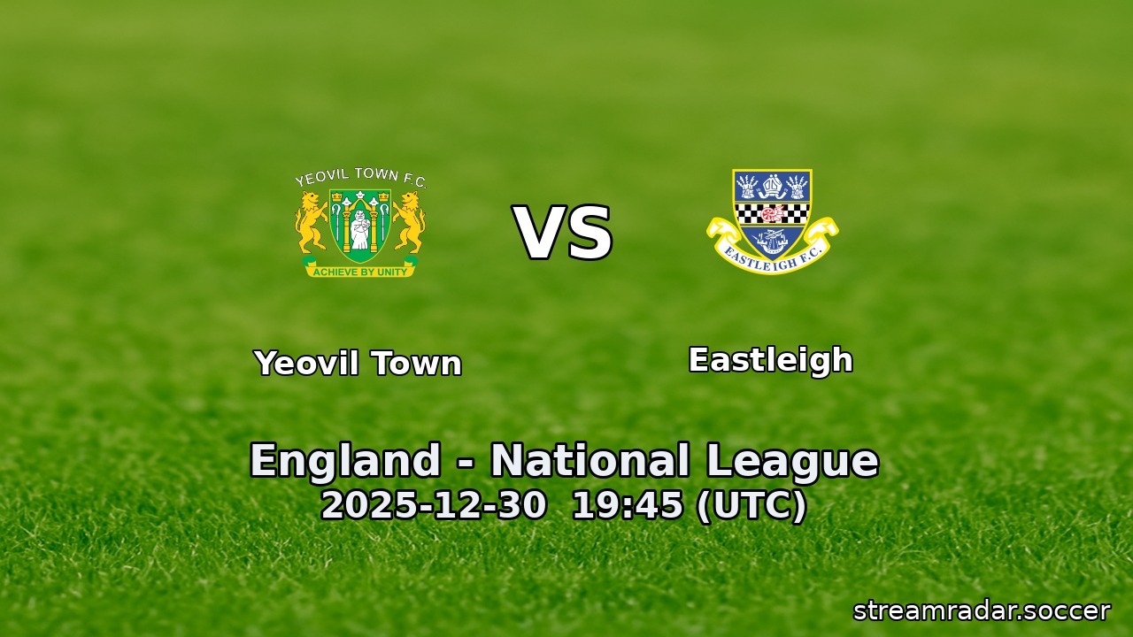 Yeovil Town vs Eastleigh
