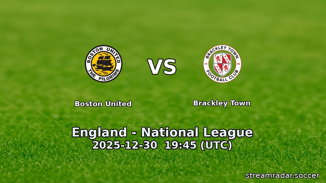 Boston United vs Brackley Town