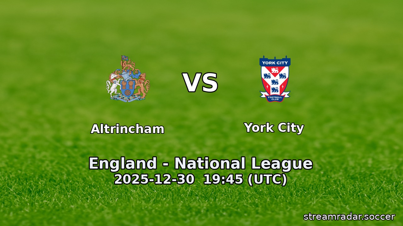 Altrincham vs York City