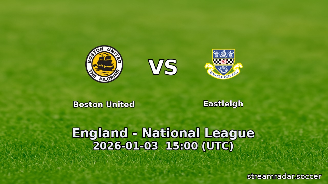 Boston United vs Eastleigh