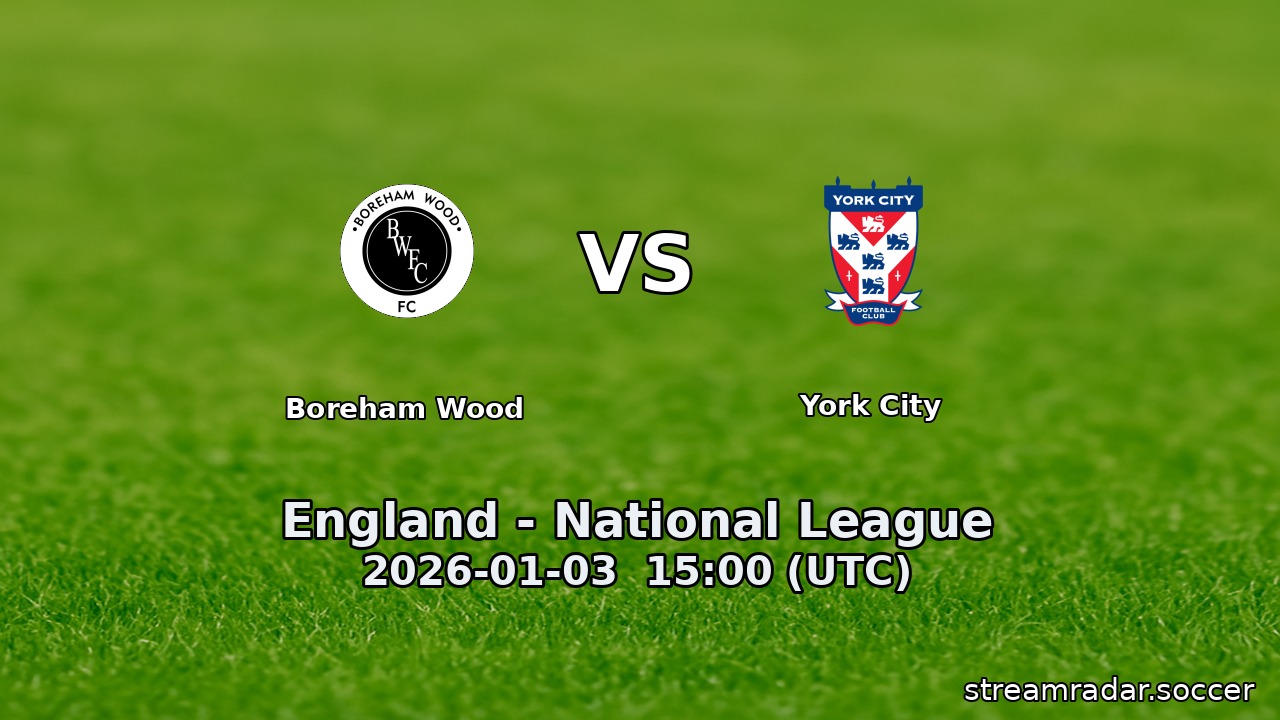 Boreham Wood vs York City