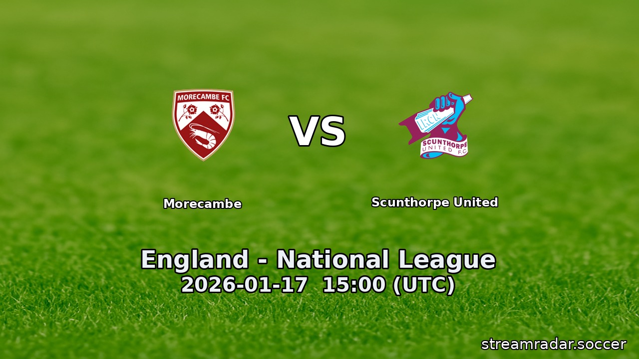 Morecambe vs Scunthorpe United