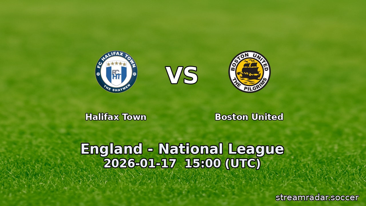 Halifax Town vs Boston United