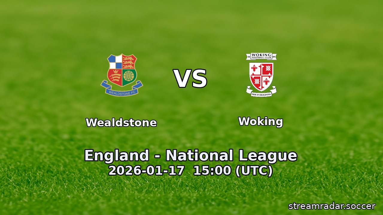 Wealdstone vs Woking