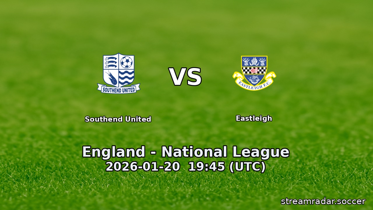Southend United vs Eastleigh
