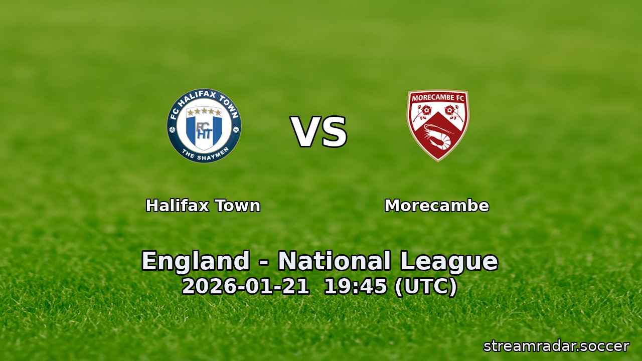 Halifax Town vs Morecambe