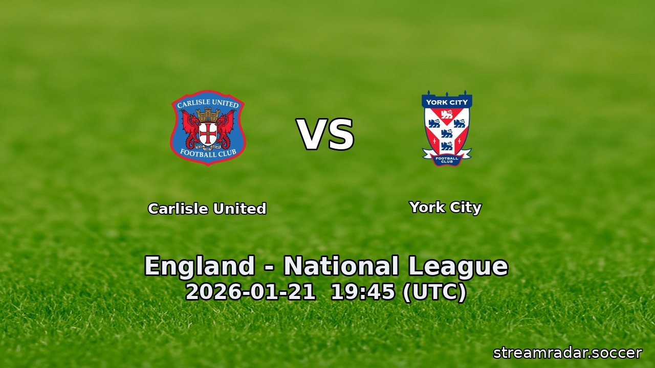 Carlisle United vs York City