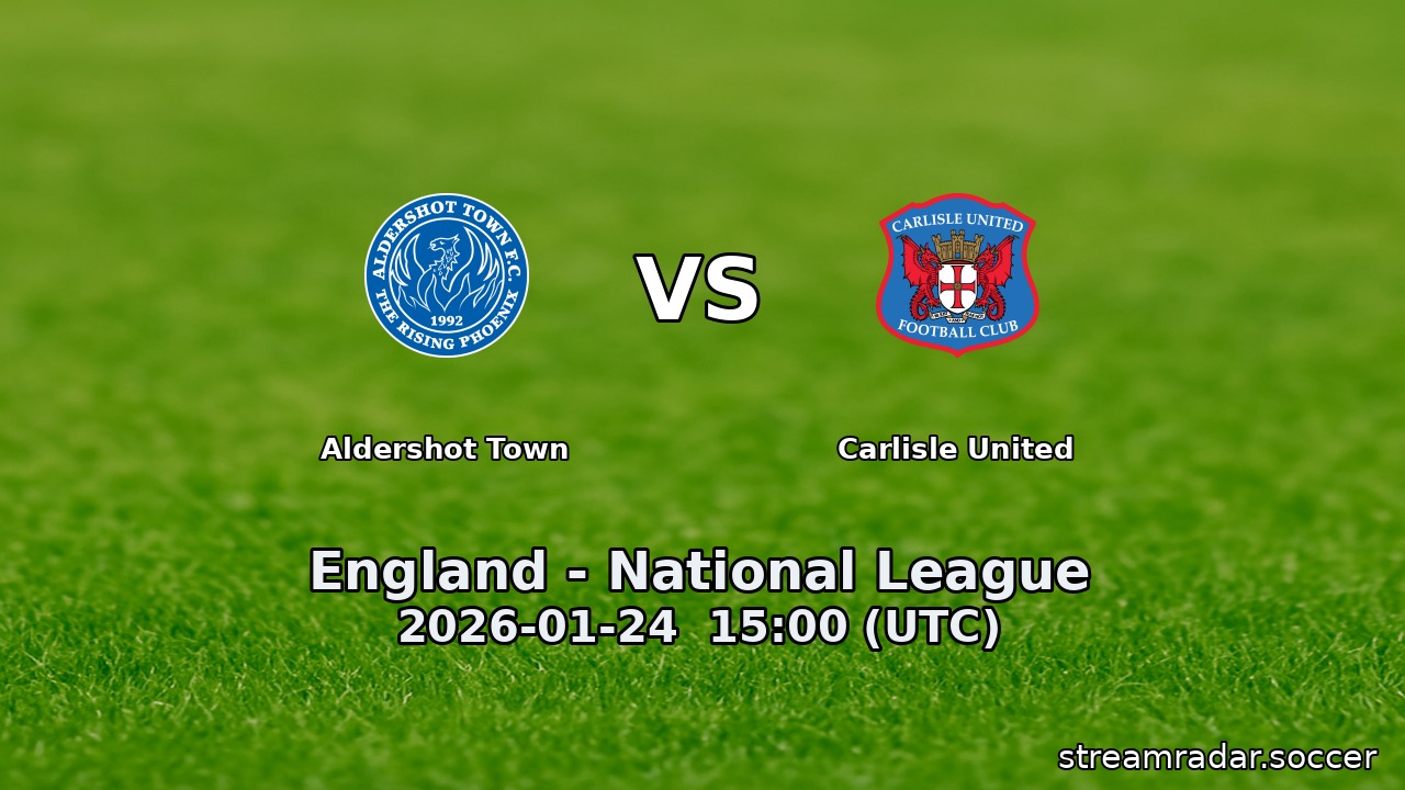 Aldershot Town vs Carlisle United