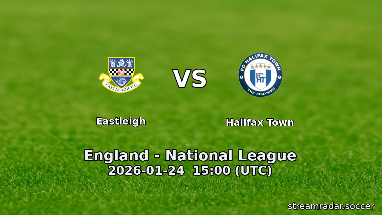 Eastleigh vs Halifax Town