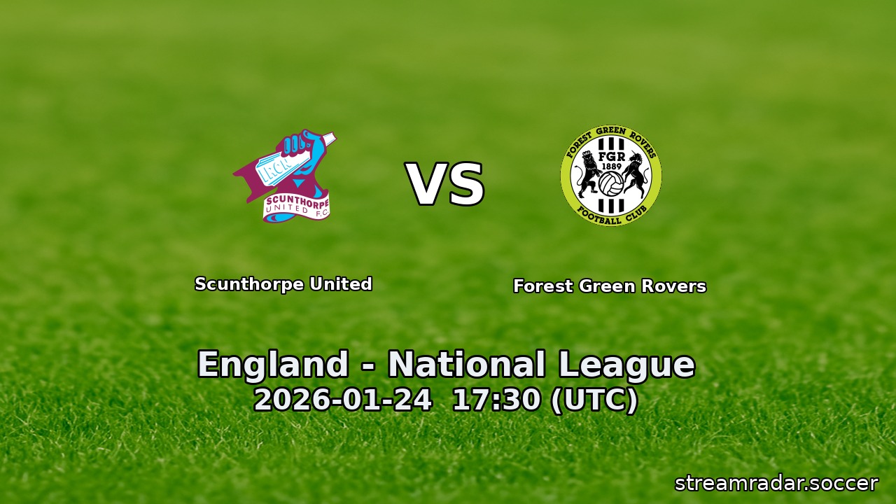 Scunthorpe United vs Forest Green Rovers