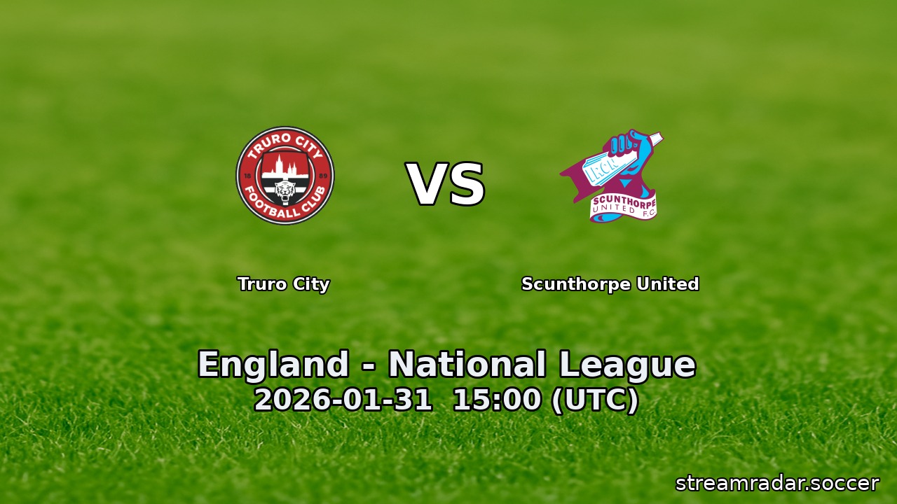Truro City vs Scunthorpe United