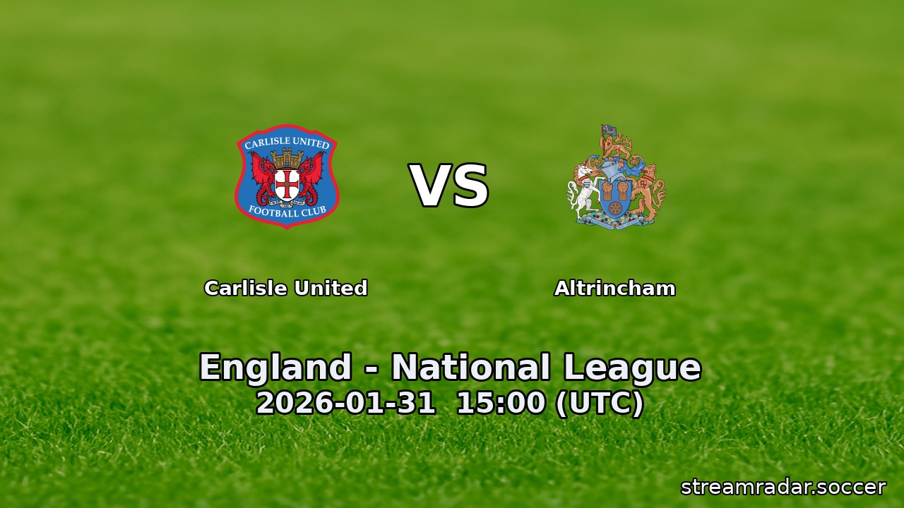 Carlisle United vs Altrincham