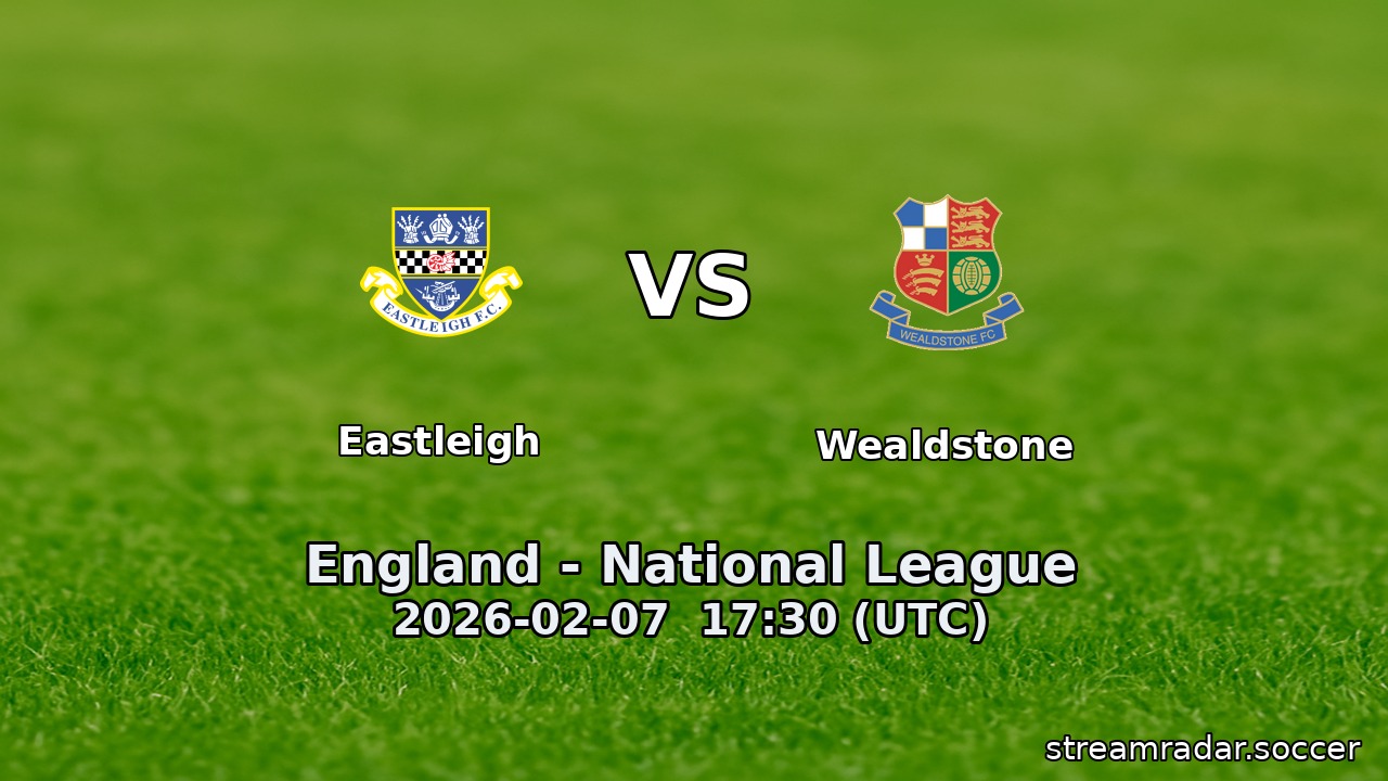 Eastleigh vs Wealdstone